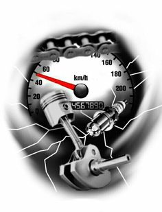 an image of a speedometer with the needle pointing to it's left side