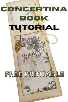 an old book with the title, free printable