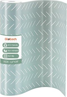 a roll of duct tape with white lines on the side and green lettering that reads glo - touch