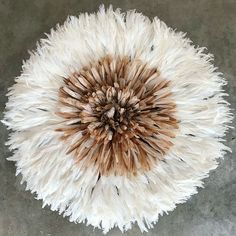 31 White Light Brown Authentic Bamileke Juju Hat - Afrilege Juju Hats, Chicken Feathers, Plastic Clothes Hangers, Juju Hat, Plastic Clothes, African Home Decor, Feather Headdress, Statement Choker, African Wax Print