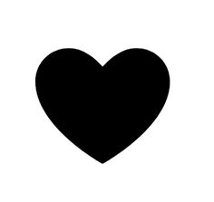 a black heart on a white background