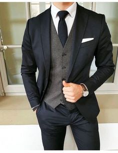 Navy Suit Wedding, Modern Men, Wedding Suits Groom, Men Classic, Fashion Suits For Men, Men’s Suits, Groom Suit, Groom Attire, Wedding Suits Men