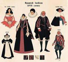 an image of spanish fashion in the early century