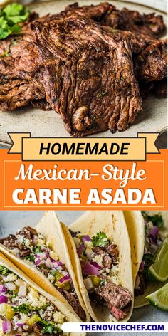 This bold, vibrant recipe for Carne Asada is first marinated in a delicious blend of citrus, Mexican spices, and jalapeños before being grilled to perfection. Serve with rice, on a taco, or any way you like! Easy Carne Asada Marinade, Best Carne Asada Recipe, Homemade Carne Asada, Carne Asada Marinade Recipe, Easy Carne Asada, Carne Asada Recipes Marinade, Asada Marinade, Carne Asada Recipe, Carne Asada Marinade