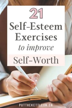 Looking to boost your self esteem? Here are 21 exercises you can try to overcome feelings of low self-worth. Includes worksheets and activities to work on self-esteem and confidence. Ideal for women, teens and girls. Ways To Build Self Esteem, Boosting Self Esteem, Self Worth Exercises, How To Improve Self Worth, Self Help Skills Activities, Low Self Esteem Overcoming, How To Build Self Esteem, Self Esteem Worksheets For Women, Confidence Exercises