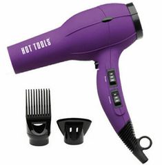 HOT TOOLS 1023PL IONIC ANTI-STATIC PROFESSIONAL HAIR DRYER 1875 WATTS ION PURPLE Description Brand New - In The Box With Full Manufacturers Warranty Hot Tools Professional Ionic 1875 Watt Anti-Static Hair Dryer Model: 1023PL Professional Features:   1875 watts - High airflow and maximum heat Direct ION TECHNOLOGYÂ® 2 Speed / 6 heat combinations with separate switches for total control of heat and airflow Cool shot for setting the style Comfortable, rubberized handle Removable lint filter for eas Purple Salon, Salon Dryers, Velvet Purple, Static Hair, Best Hair Dryer, Ionic Hair Dryer, Red Tourmaline, Professional Hair Dryer, Ceramic Hair