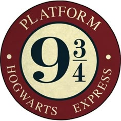 the logo for hogwart's express platform 9, which is located in hogwarts express