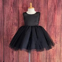 New Black Flower Girl Dress, Never Worn Or Taken Out Of The Bag. Size 4 I Purchased This For A Wedding And Ended Up Not Being Able To Go. Black Princess Dress For Dress-up And Spring, Black Princess Dress For Dress-up In Spring, Black Princess Dress For Spring Dress-up, Elegant Black Tutu Dress For Pageant, Elegant Black Princess Dress For Pageant, Elegant Black Princess Dress For Dress-up, Black Gala Dresses, Fall Wedding Flower Girl, Black Kids Dress