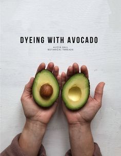 someone holding an avocado in their hands with the words dying with avocado