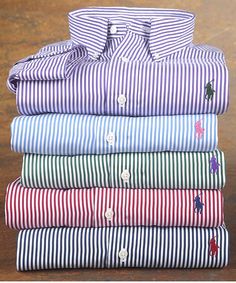 Ralph Lauren Shirt Outfit, Ralph Lauren Shirts Men, Mens Business Casual Outfits, Men Fashion Casual Shirts, Mens Casual Dress Outfits, Ralph Lauren Dress, Stripe Dress, Business Casual Men, Gentleman Style