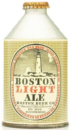 an old boston light ale bottle is shown