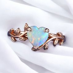 Unique Heart Shaped Opal Engagement Ring Rose Gold Moissanite Cluster Natural Rainbow Opal Wedding Ring Promise Anniversary Rings For Women *Main stone: Opal *Stone Shape: Heart Cut *Stone Size: 6mm *Stone Color: White Jewelry Type: Ring Metal: Silver Method: Cast Personalization: Possible Style: Wedding Ring Set Ring Size: We make rings from US 3 to US 18. This elegant ring is perfect for any occasion like a party, wedding, engagement, etc. as it suits any outfit or with many emotions to expres Rainbow Engagement Ring, Art Masters Jewelry, Large Engagement Rings, Opal Engagement Ring Rose Gold, Secret Rings, Opal Heart Ring, Ring Around The Rosie, Opal Promise Ring, Cute Promise Rings