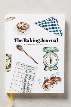 the baking journal is sitting on a table