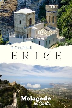 an aerial view of a castle with the words melgodo in stiltta above it