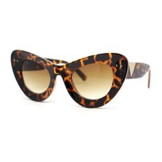 These sunglasses are a bold and strong statement piece. They have super thick beveled plastic rims and exaggerated cat eye frames. They are perfectly luxurious and fashion forward, with a designer style. The superbly beveled thick rims and thick temples give them a super richly luxurious vibe. They are sure to turn heads wherever you go. Size: 6" (150mm) x 2 1/4" (57mm).  Color: Brown.  Gender: female.  Age Group: adult. Cat Eye Glasses Frames Vintage, Frames Vintage, Cat Eye Glasses Frames, Eye Glasses Frames, Eye Frames, Cat Eye Frames, Designer Style, Eye Glasses, Cloth Bags