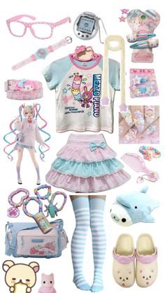 Cute Core Outfit, Cutecore Outfit, Cute Core, Silly Clothes, Kei Fashion, Harajuku Outfits