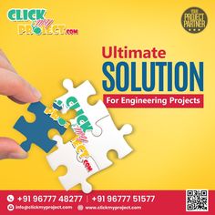 a hand holding a piece of puzzle with the words ultimate solution for engineering projects