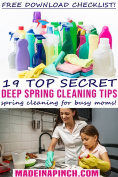 Spring cleaning is really just a deep cleaning that many people do when the weather warms up and their energy spikes. Grab our Spring Cleaning for Busy Moms checklist to make sure you hit these 19 often-forgotten spots. I am confident that you will be amazed to discover how much a clean home positively affects your entire family. Deep cleaning your home provides numerous gains, including these 8 surprising benefits! | @made_in_a_pinch #bestspringcleaningchecklist #springcleaning Accent Table Decor Living Room, Accent Wall Laundry Room, Jungle Apartment, Wall Laundry Room, Design Accent Wall, Living Room Accent Wall, Mom Checklist, Seasonal Cleaning, Accent Wall Design