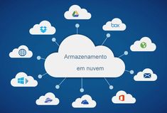 the cloud is surrounded by many different icons and symbols, including an email address box