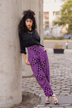 High Waist Trouser - Darkwave Hair Silver, Confidence Boosters, Black And Purple, Eclectic Fashion, Funky Fashion, Modern Outfits, New Classic, Big Hair, High Waisted Trousers