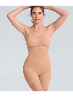 Honeylove SuperPower Short - Womens - Sand Wedding Shapewear, Shapewear For Women, Pixie Haircut For Thick Hair, Cami Bodysuit, Haircut For Thick Hair, Women's Shapewear, Clothes Shopping, Under The Stars, Pixie Haircut