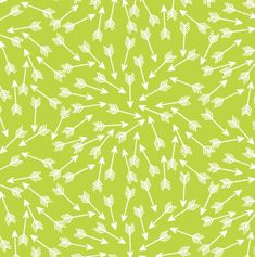 an abstract pattern with white arrows on a green background