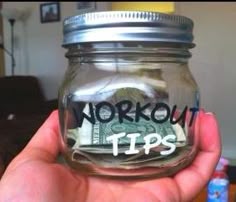 After a workout, tip yourself $1. After 100 workouts, treat yourself to something fabulous!--Now that's incentive to work out! Reward Jar, 100 Workout, Tip Jar, Workout Tips, Gym Humor, Sport Motivation, Diet Tips, Losing Weight