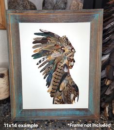 Highlights: - 8"x10" or 11"x14" artwork - Created with repurposed feathers that were hand collected - Unframed - Shipped in clear sleeve and heavy stay flat mailer - Makes for a great gift and statement piece! --------------YOUR ARTWORK------------------ You will receive an 8"x10" or 11"x14" piece of art depending on the selection you made. **If you're ordering an 8x10, you may add on a mat using this listing: Www.bearswildcreations.etsy.com/listing/1692942783 The feathers are adhered to a 51 pt Things To Do With Feathers Crafts Ideas, What To Make With Feathers, Chicken Feather Art, Things To Make With Feathers, Turkey Feather Art, Feather Display Ideas, Feather Crafts Ideas, Diy Feather Decor, Feather Art Projects