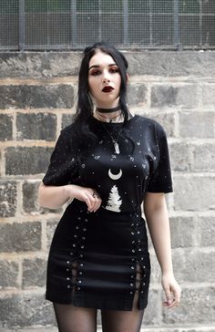 Lunar Outfits, Nature Worship, Witch Aesthetic Outfit, The Horned God, Goth Outfit Inspo, Horned God, Crystal Quartz Earrings, Goth Women