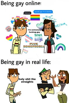 total drama gay What Vibes Do I Give Off Chart, Cupioromantic Pfp, Memes About Life, Life Struggles, Lgbtq Quotes, Lgbt Humor, Lgbt Memes, Lgbtq Funny, Gay Humor