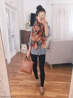 30 Trendy Fall Outfits for Women - Inspired Beauty Lace Up Ballet Flats, Looks Jeans, Casual Fall Outfits, Work Attire, Fall Winter Outfits, Fall Wardrobe