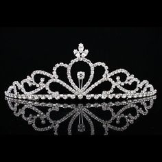 a tiara is shown on a black background