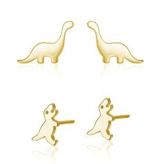 PRICES MAY VARY. 1.Unique and eye-catching: These tiny dinosaur stud earrings are sure to heads and start conversations with their adorable and quirky design. 2.Versatile and stylish: With 2 pairs included or 1 pair (gold and silver), these minimalist dinosaur earrings are perfect for mixing and matching with any outfit. Minimalist Dinosaur, Tiny Dinosaur, Dinosaur Earrings, Cat Scarf, Stud Earrings For Women, Quirky Design, Cartoon Cat, Jewelry Earrings Studs, Gold And Silver