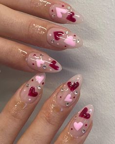 Soft Nails, Best Acrylic Nails, Valentines Nails, Nails Acrylic, Cute Acrylic Nails