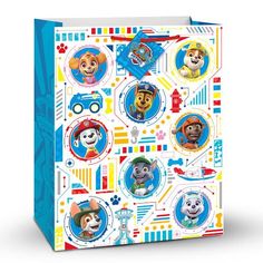 Unique PAW PATROL GIFT BAG - LARGE 13″ X 10.5 Gift Bag 77442-UN Paw Patrol Gifts, Paw Patrol Birthday Party, Birthday Gift Bags, The Good Dinosaur, Large Gift Bags, Paw Patrol Birthday, Matching Gifts, Party Favor Bags, Animal Decor