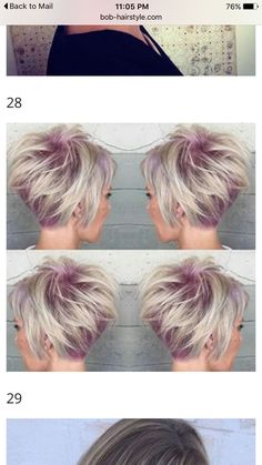 Stacked Hairstyles, Pastel Pixie, Bob Hairstyles 2018, Chic Short Haircuts, Edgy Pixie Cuts, Dye Ideas, Pixie Hair