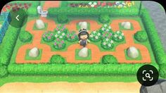 an animal crossing game is being played on the nintendo wii, and it looks like someone's garden