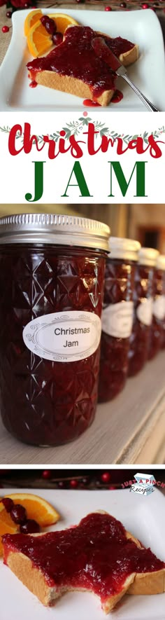 homemade christmas jam with orange slices in it