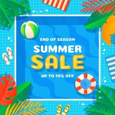 the summer sale is on and it's up to 70 % off with this banner