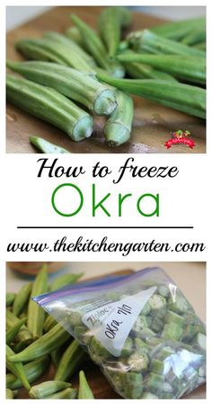 how to freeze okra from the kitchen garnished with green beans and seasonings