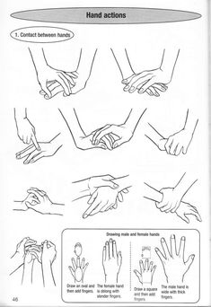 instructions on how to do hand gestures for children and adults, including hands with different positions