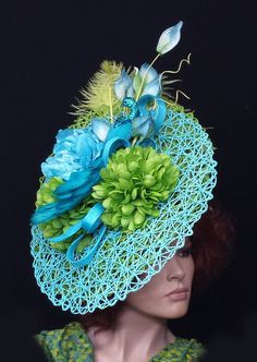 Gena Conti millinery Placemat Fascinators, Crazy Kentucky Derby Hats, Royal Ascot Hats, Headpiece Diy