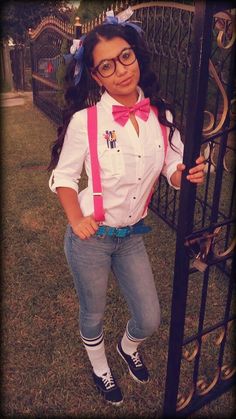 Nerd day #spiritweek #nerd #nerdday Cute Nerd Costumes, Nerd Costume Diy, Girl Nerd Costume, Nerd Halloween Costumes, Nerd Costumes, Geek Costume, Diy Costumes Kids Boys, Pirate Costume Kids, Nerd Costume