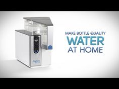 a water dispenser with the words make bottle quality water at home