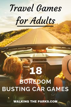 Travel Games For Adults, Road Trip Boredom Busters, Fun Car Games, Road Trip Activities, Usa Roadtrip, Games For Adults, Road Trip Packing, Road Trip Games, Long Road Trip