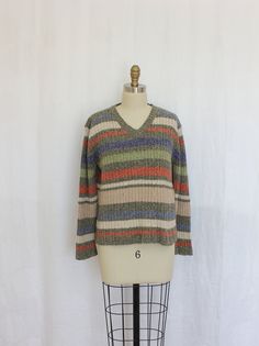 "vintage sweater made by a Liz clairborne company  shoulder:  18.5\" armpit to armpit:  42\" sleeves:  21\" length from top of shoulder to hem:  22\" Excellent vintage condition.  Laundered and ready to wear. brand:  Villagers Sport  size:  medium material:  62% acrylic, 28% cotton made in Hong Kong Take into account that colors may vary from monitor to monitor. Please take time to review our shop policies before finalizing your purchase. http://www.etsy.com/shop/ElasVintageFinds/policy v101047" Womens Sweaters, Vintage Sweater, Sweater Making, Sweater Knit, Take Time, Vintage Sweaters, Fall Colors, Sweater Outfits, Hong Kong