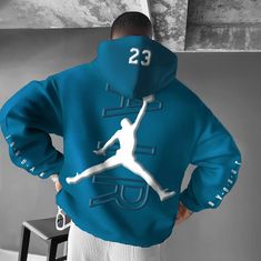 Oversized Street Style, 23 Basketball, Casual Hoodie, Basketball, Street Style