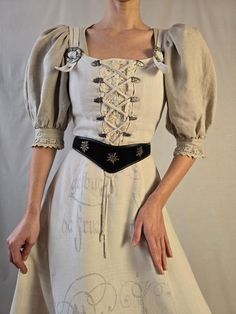 Traditional Austrian dress full length  With corset top lace up Size:36eu s/m dress sale separate from blouse Corset Dress Lace, Linen Corset, Bavarian Dress, Folklore Dress, Find Style, Dirndl Dress, Dress Linen, Dress Sale, Linen Dresses