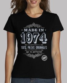 Made in 1974 Hip Hop Tee, Presents For Kids, Aged To Perfection, Trendy Tshirts, Cool Tees, Made In, Birthday Shirts, Shirts For Girls, Printed Cotton