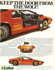 an advertisement for the lotus supercar